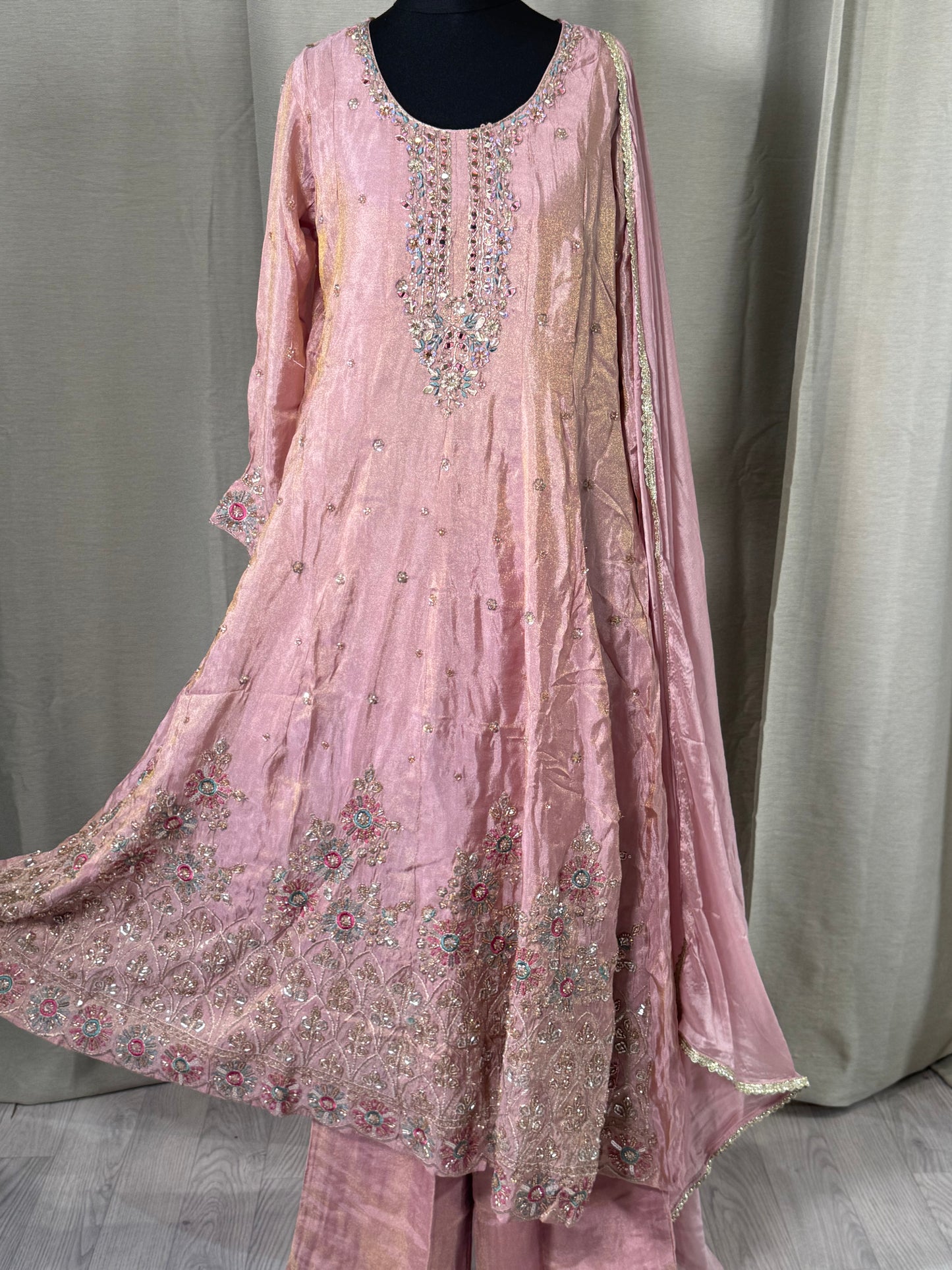 Pink Embellished Dress 1