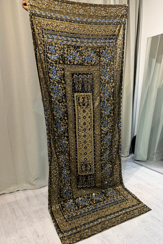 Mirror work Dupatta Black