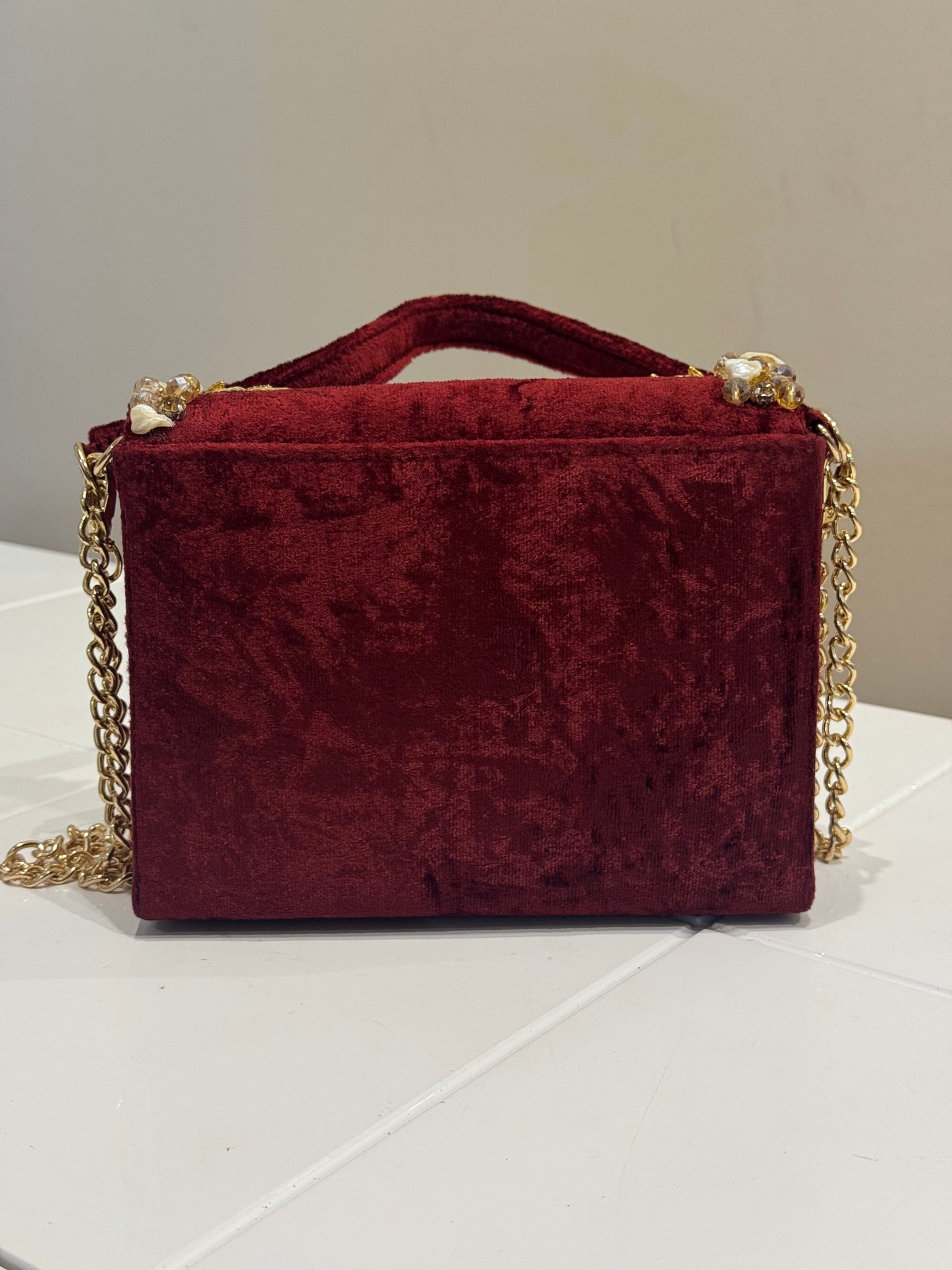 Red Velvet Bag