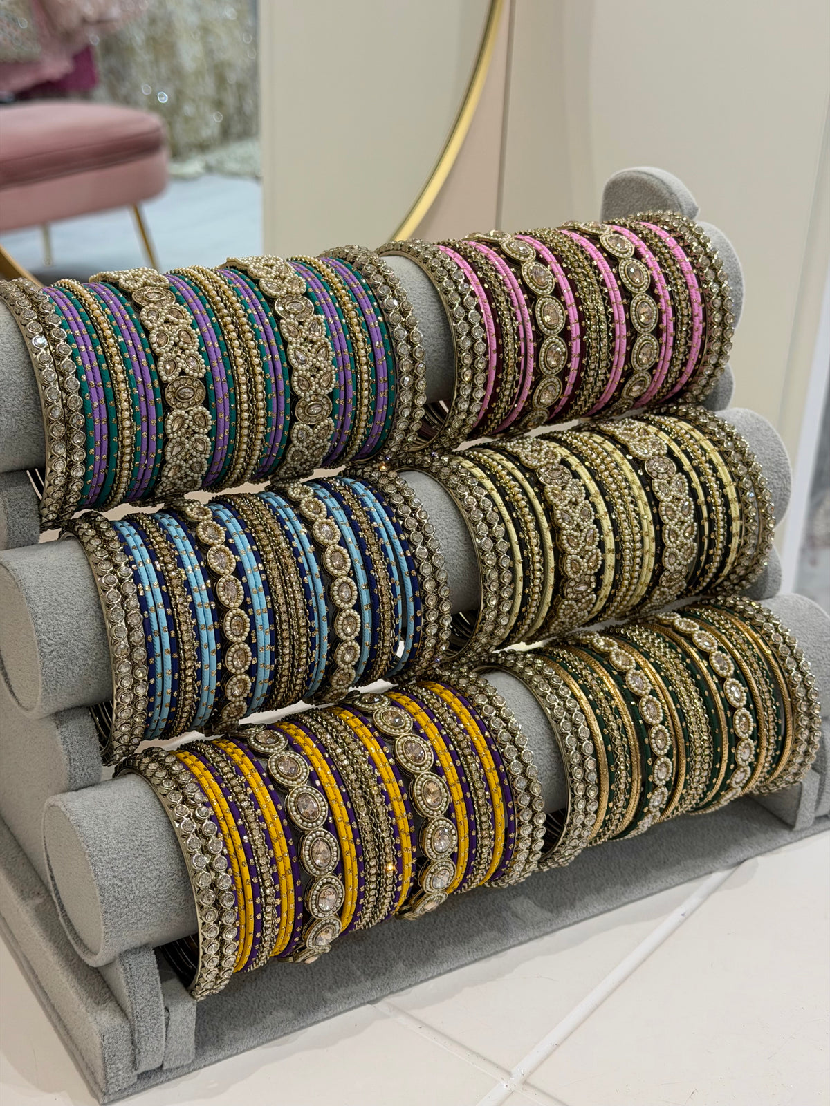 Colourful Metal Bangle Sets