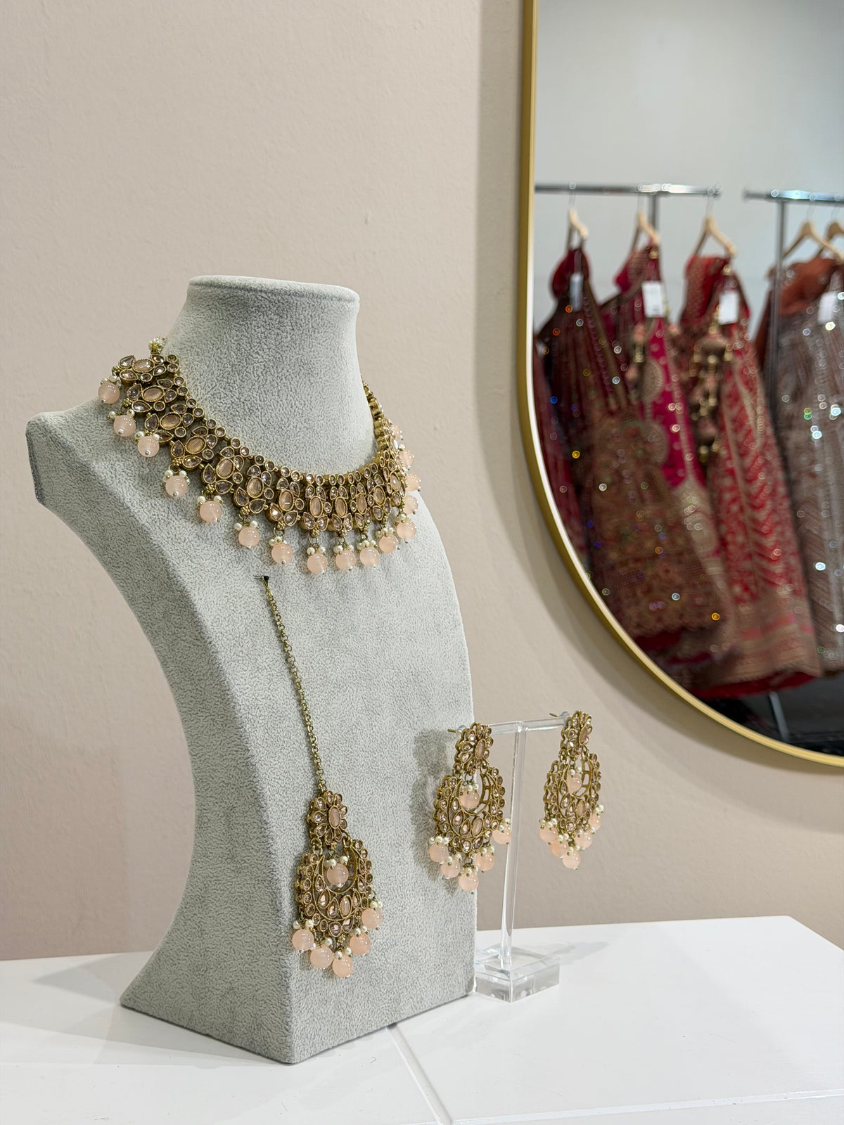 Peach / Gold LCT Jewellery Set