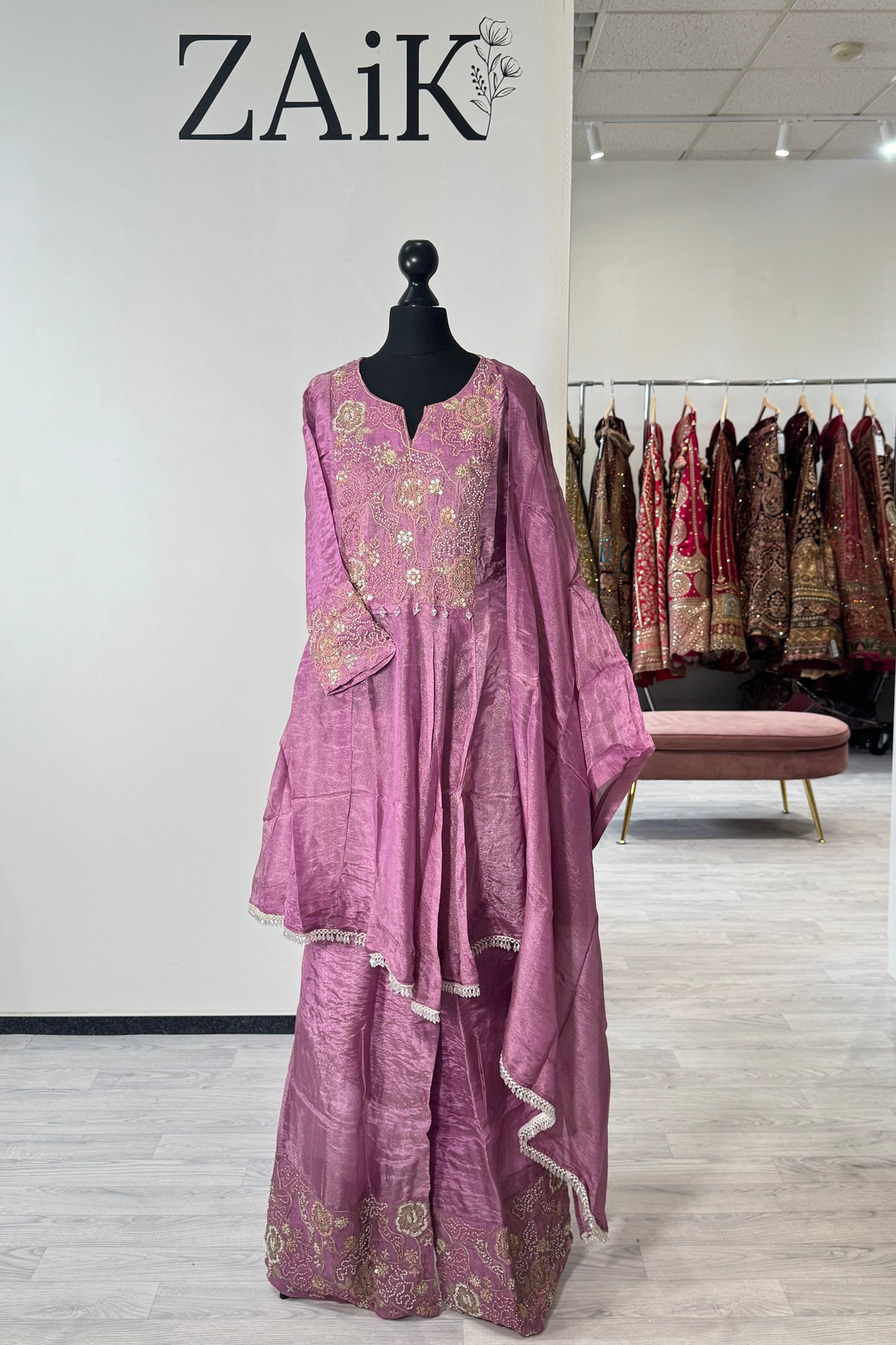 Tissue Silk Sharara Suit 9