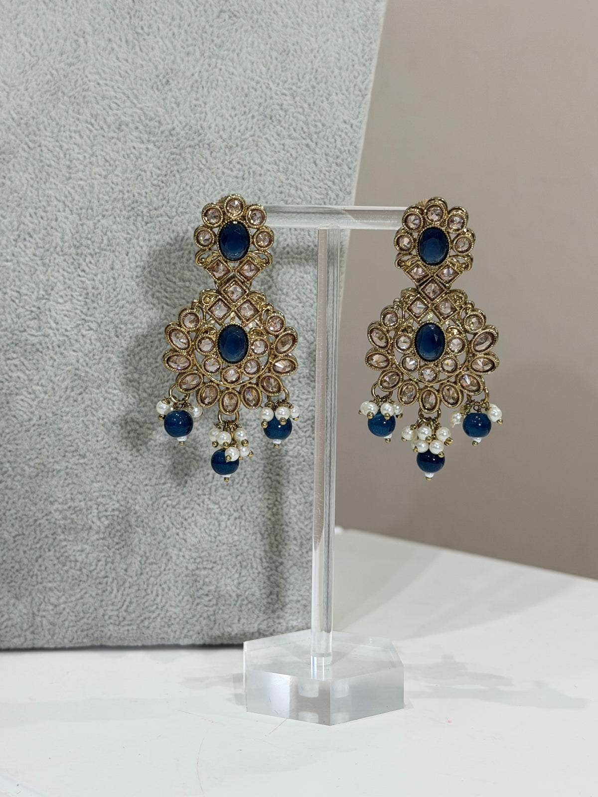 Dark Blue / Gold Jewellery Set