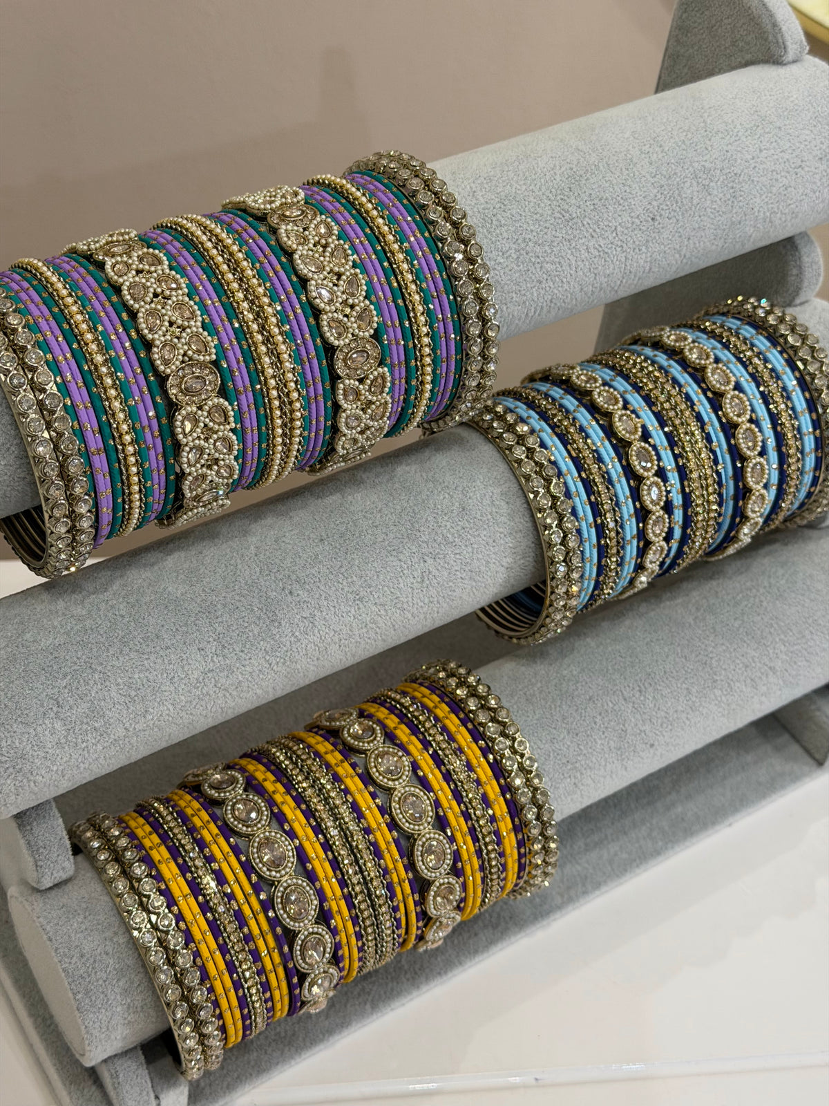Colourful Metal Bangle Sets