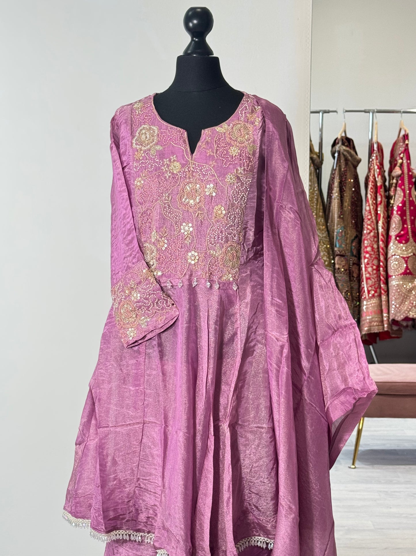 Tissue Silk Sharara Suit 9