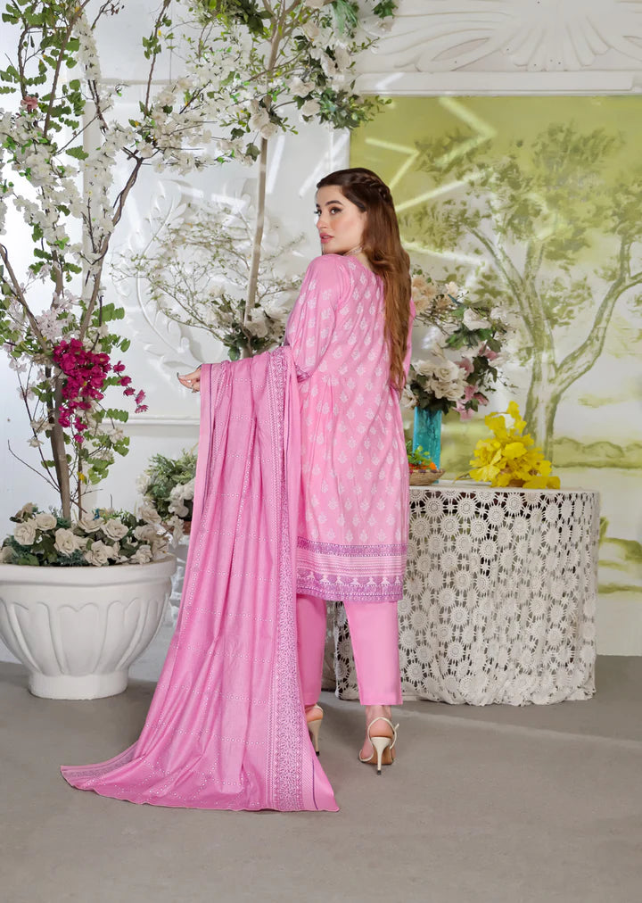 47006 Pink Lawn Suit