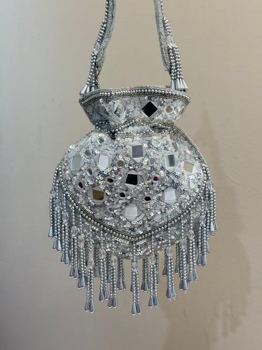 Silver Potli Bag