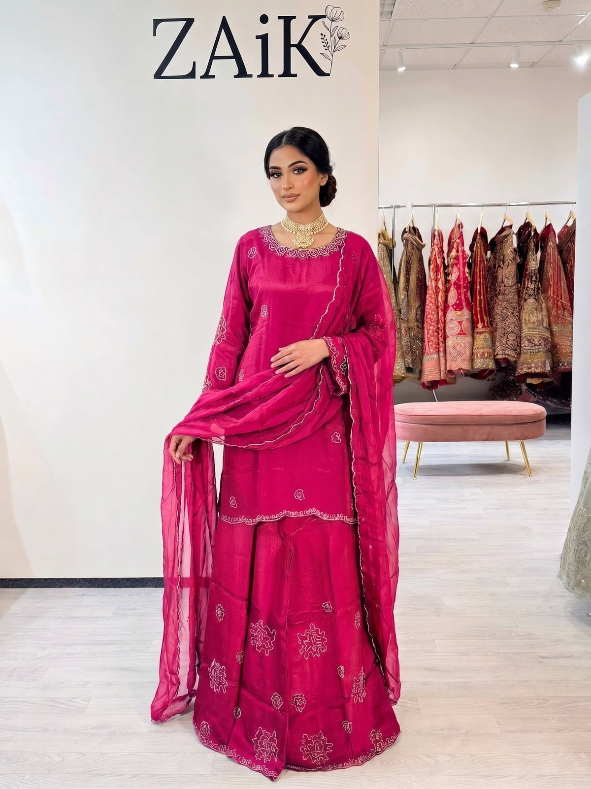 Embellished Silk Suit 6