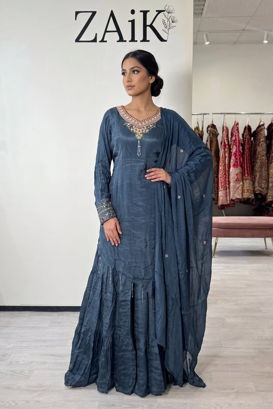 Diagonal Cut Sharara 13
