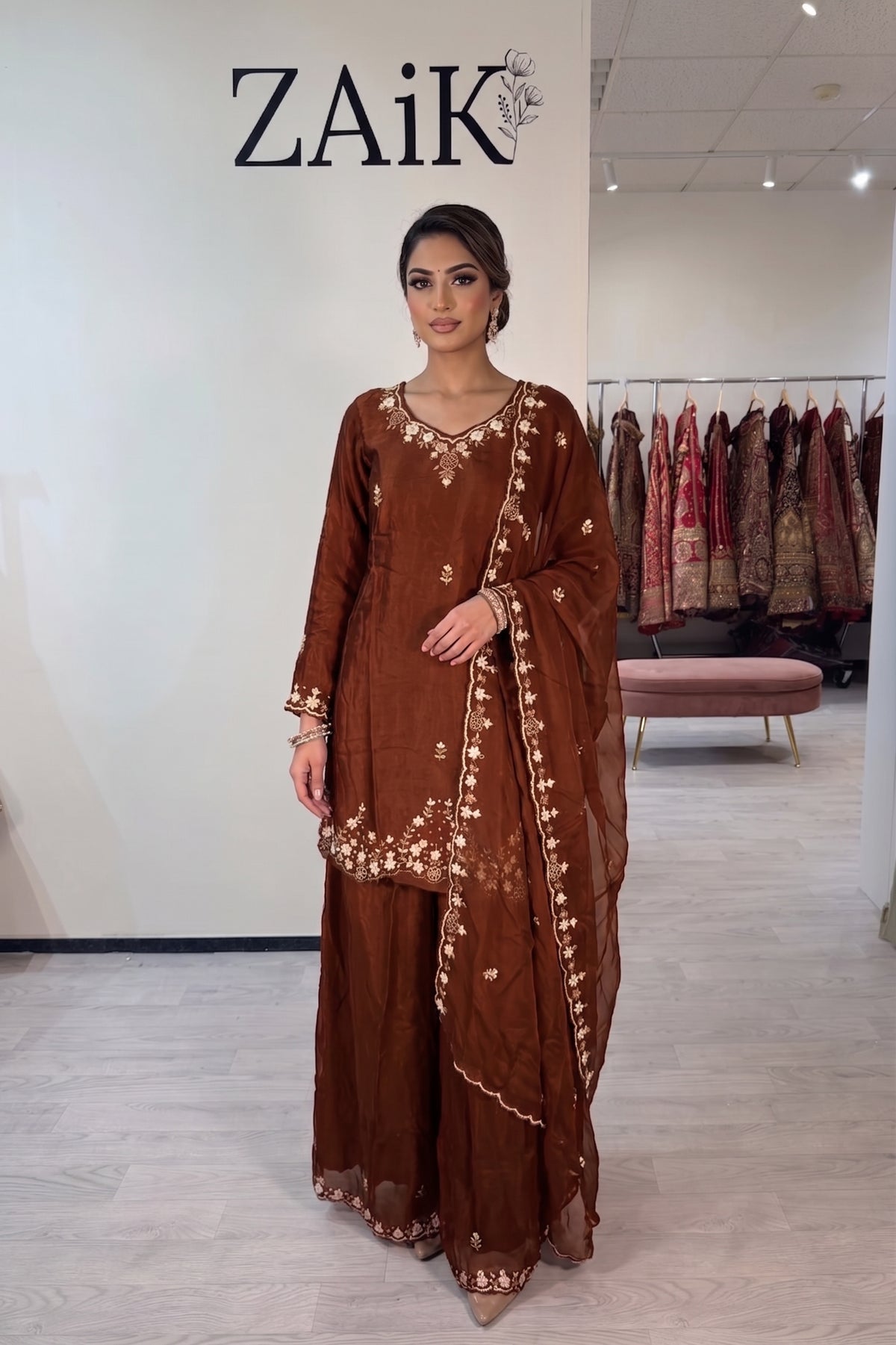 Embellished Silk Suit 7