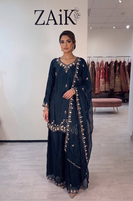 Embellished Silk Suit 7