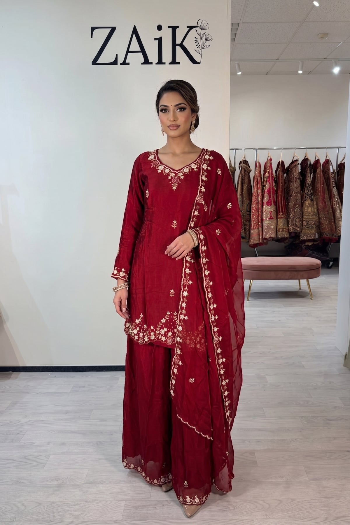 Embellished Silk Suit 7