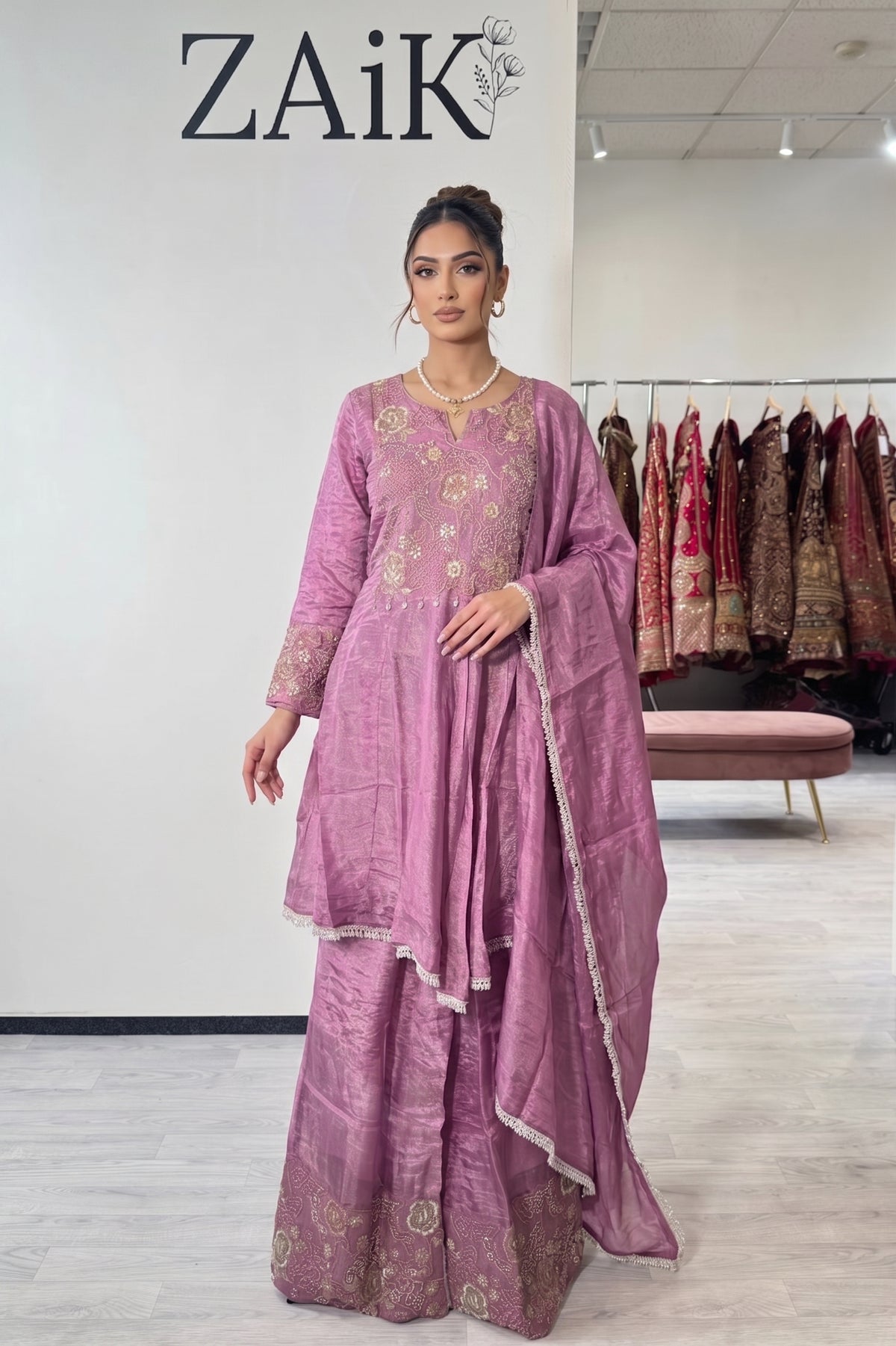 Tissue Silk Sharara Suit 9