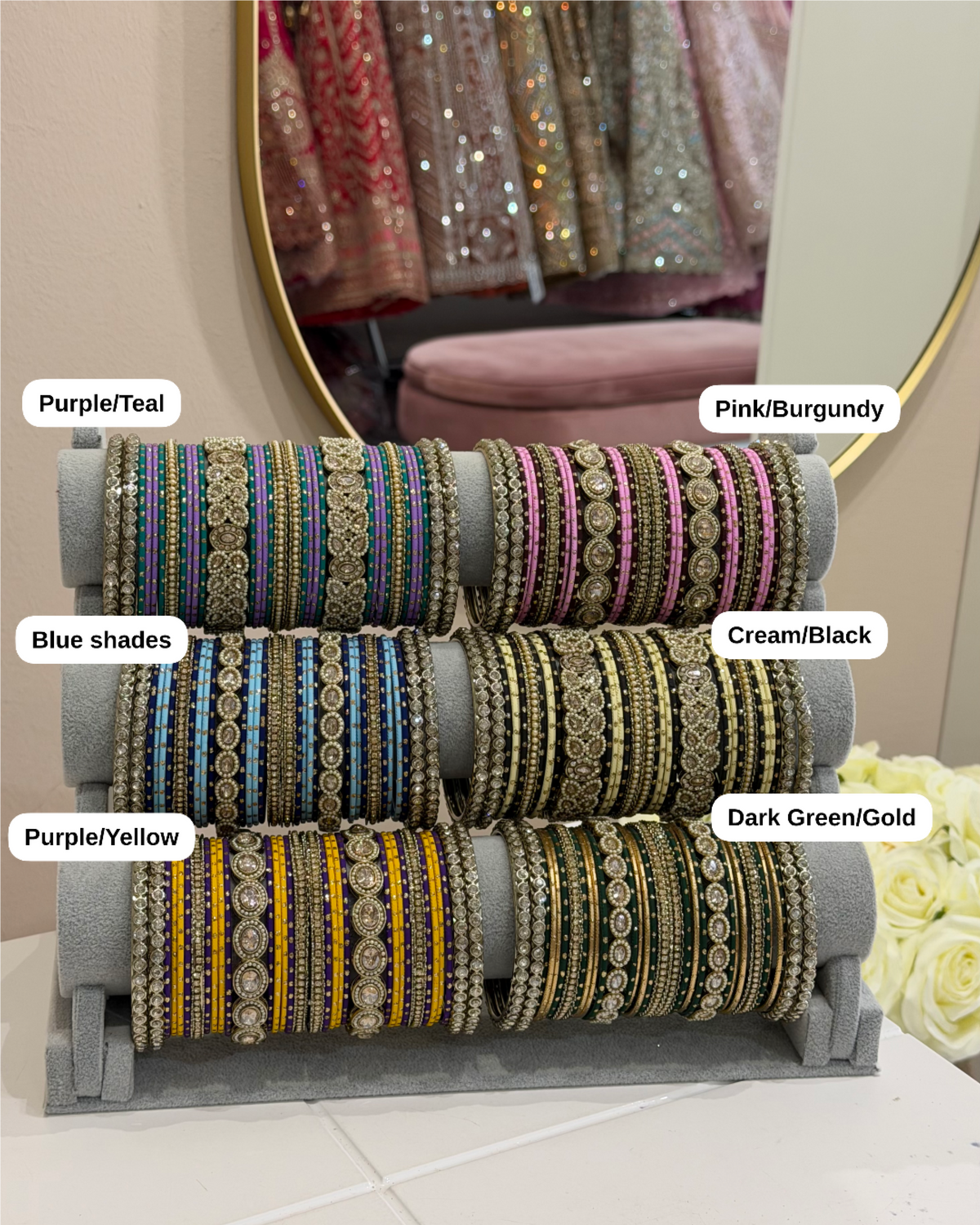 Colourful Metal Bangle Sets