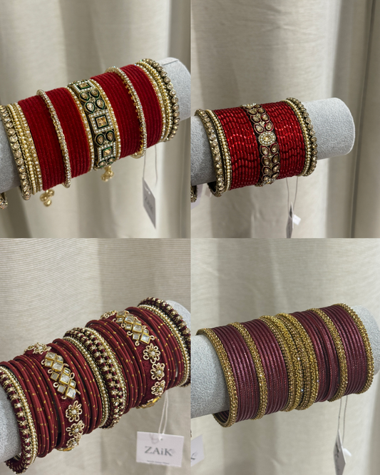 Red Bangles Size 2.6