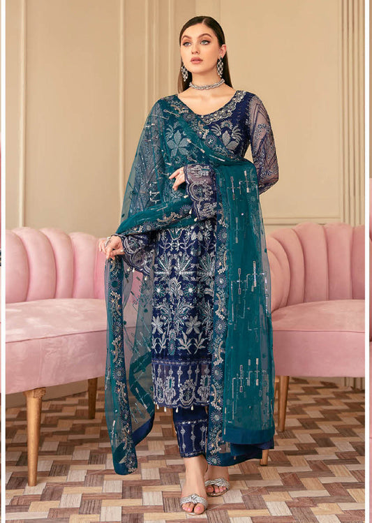 Ramsha Navy Minhal Suit BL24