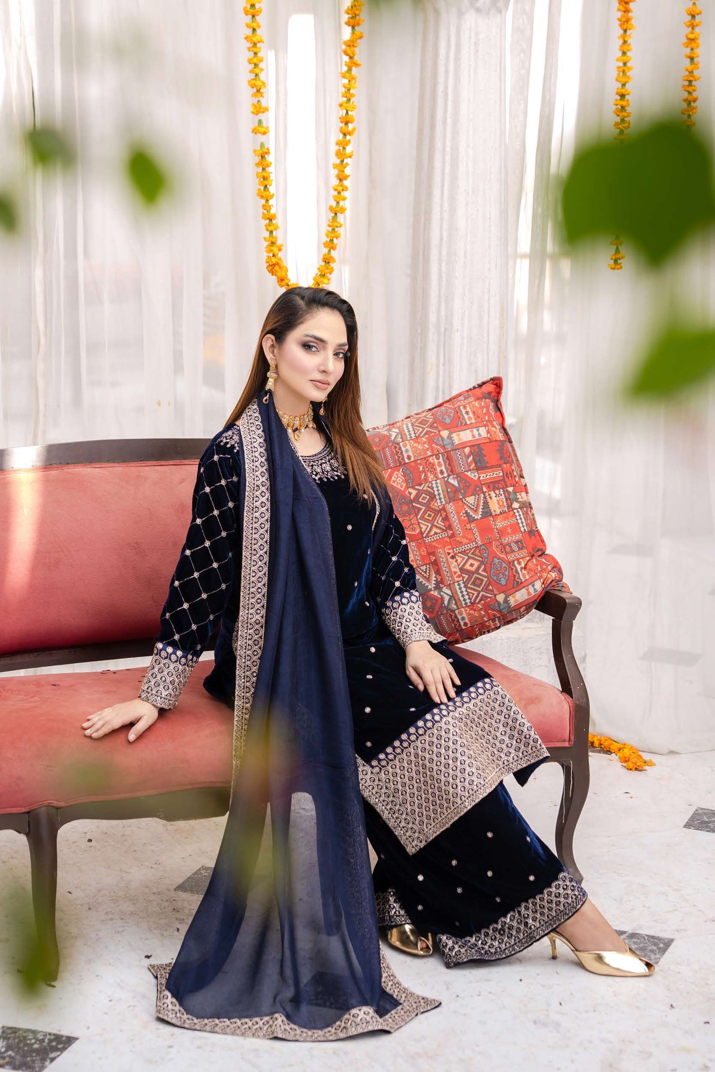 Festlicher Velvet Suit – Luxuriöser 3-teilig- Violett