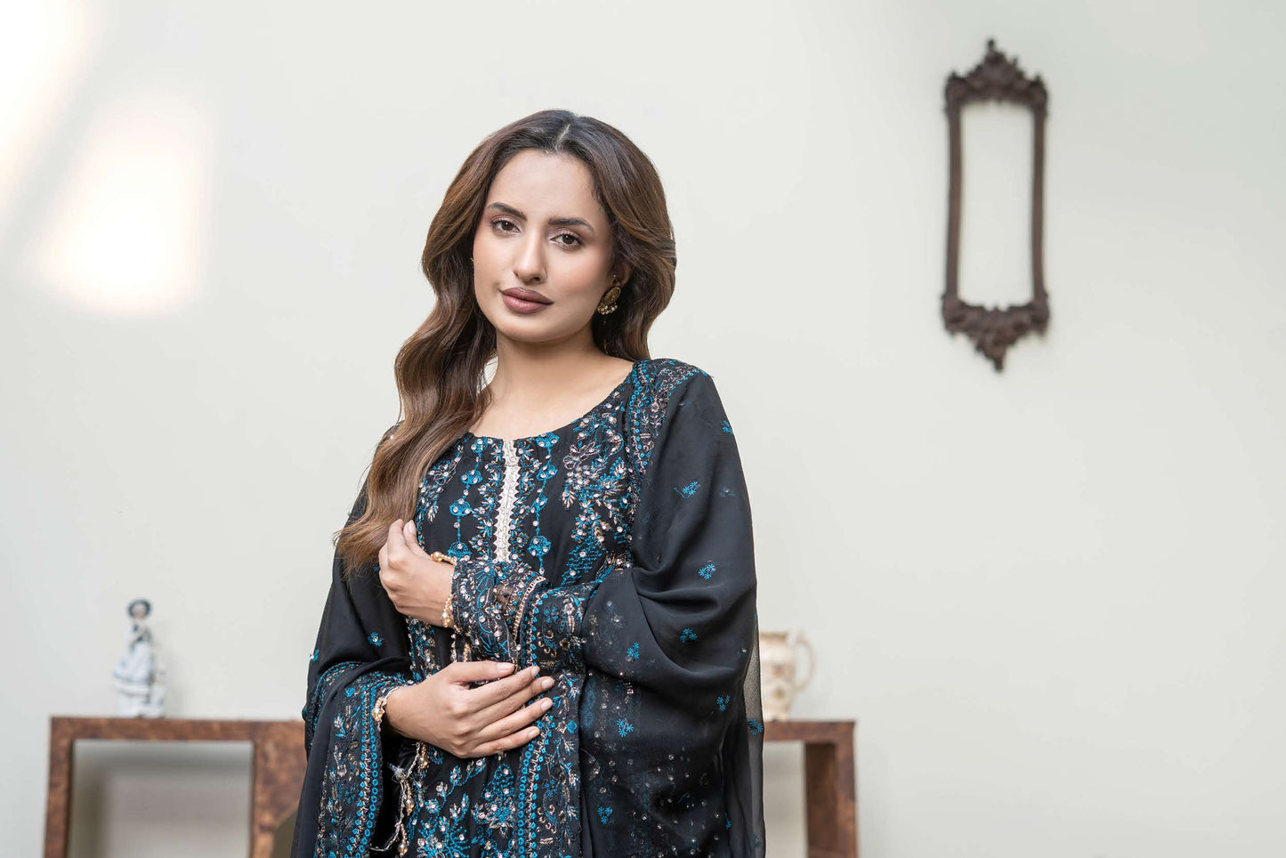 Chiffon Lux by RANGZ - Schwarz/Blau