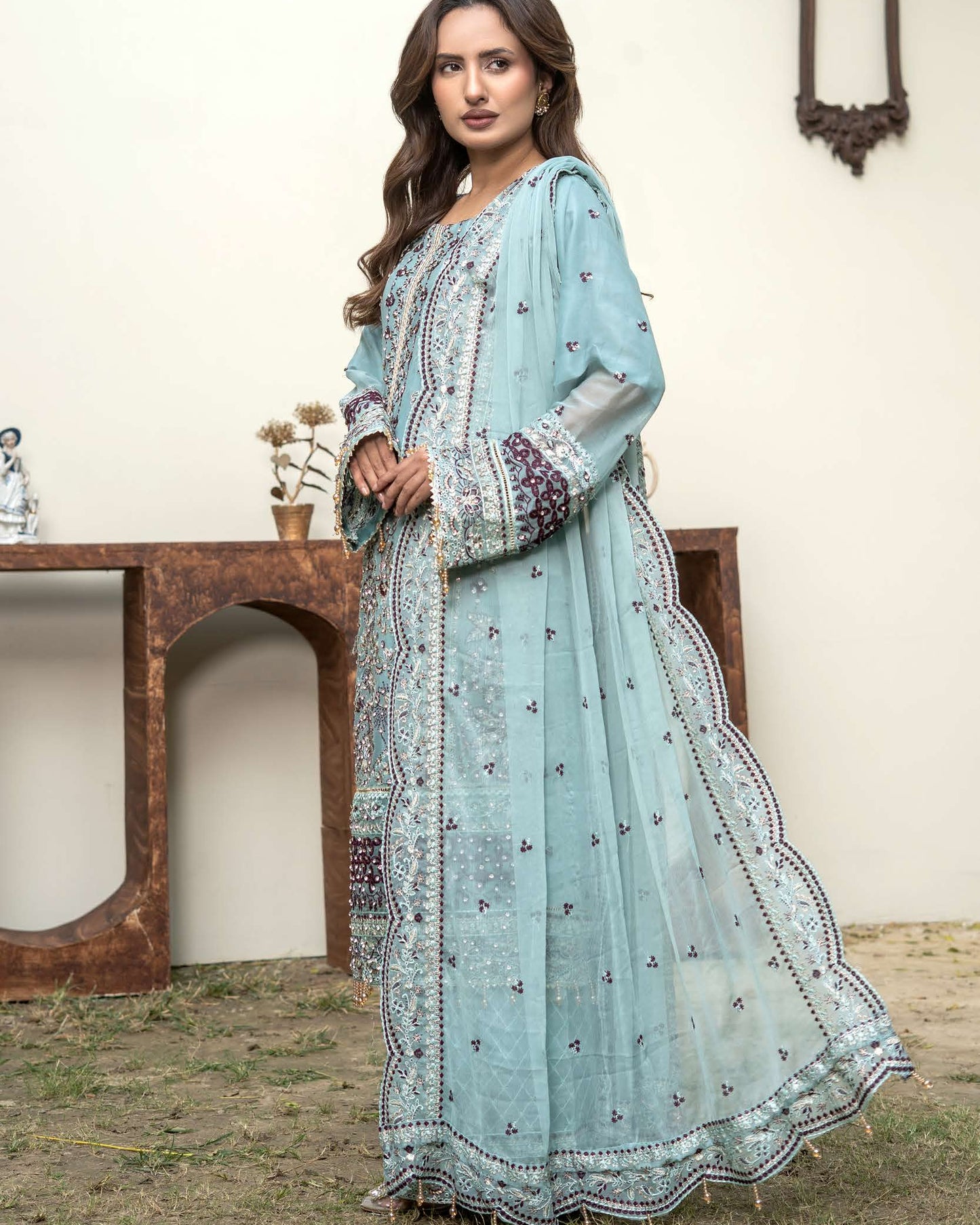 Chiffon Lux by RANGZ - Baby blue