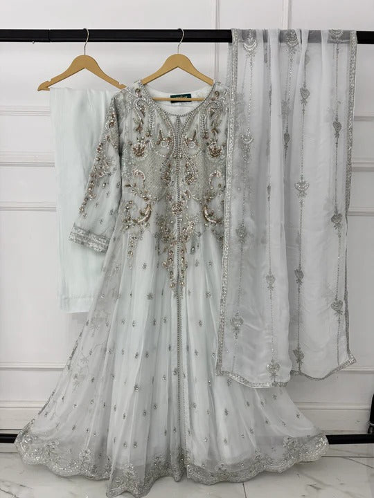 Chiffon Handwork Maxi