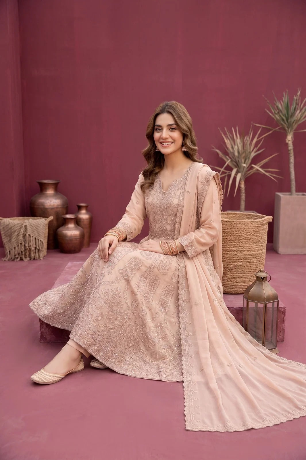 Embroidered Anarkali by Rangz - 2