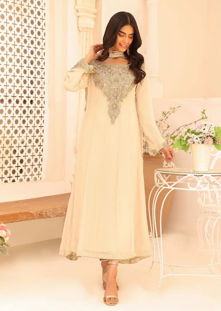 Gold Maxi Outfit by Sehrish B