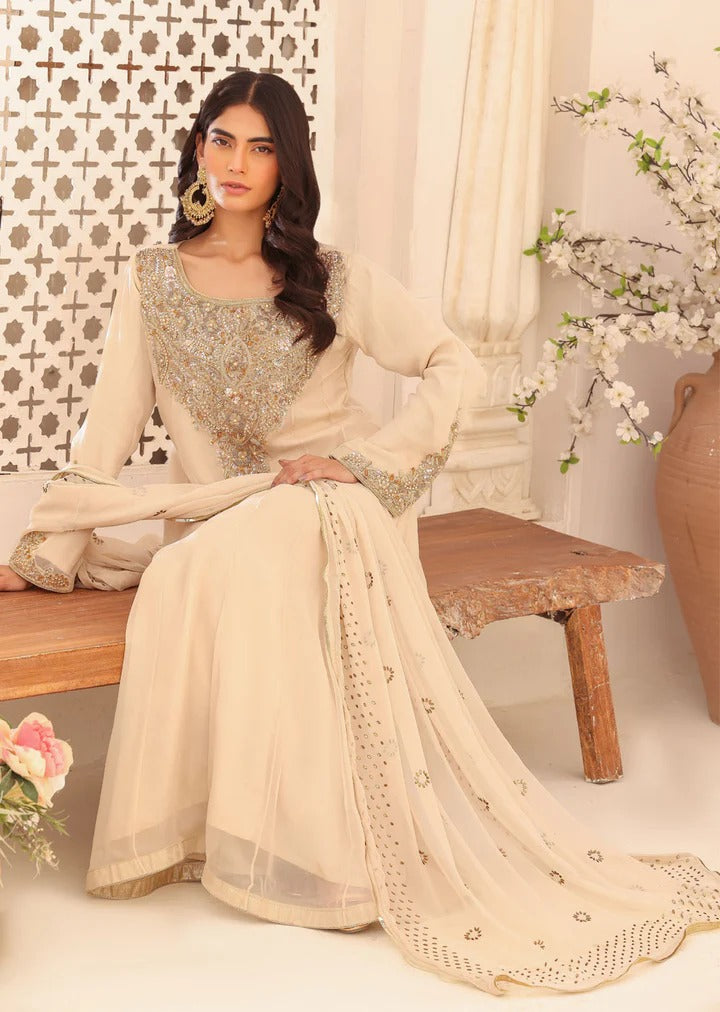 Gold Maxi Outfit by Sehrish B