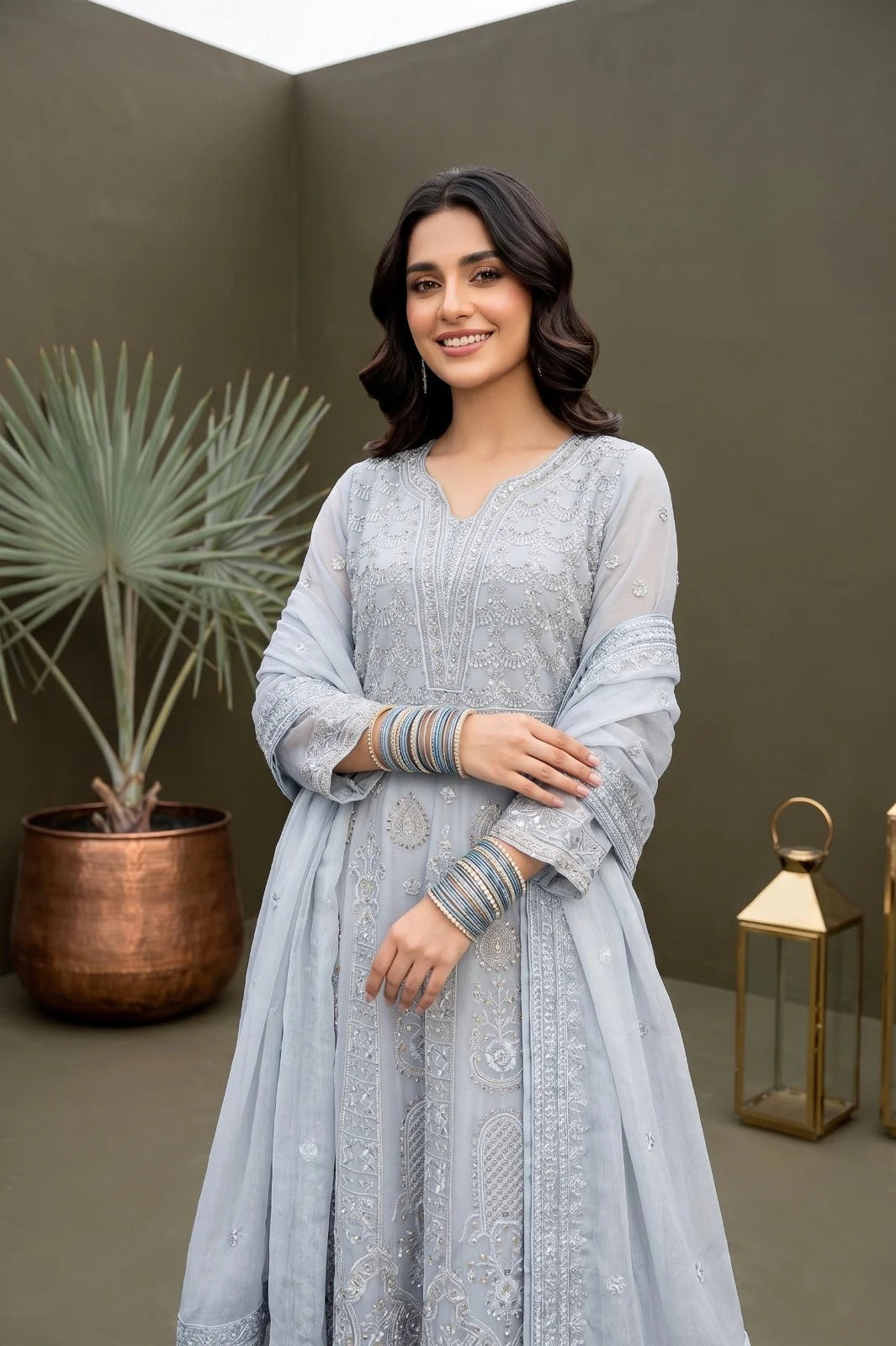 Embroidered Anarkali by Rangz - 2