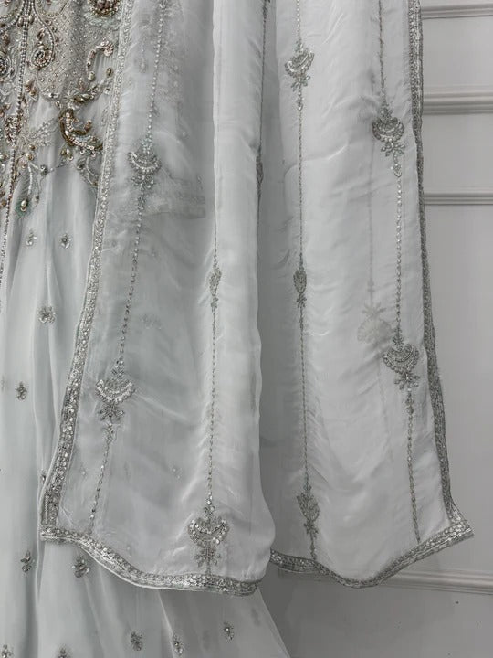 Chiffon Handwork Maxi