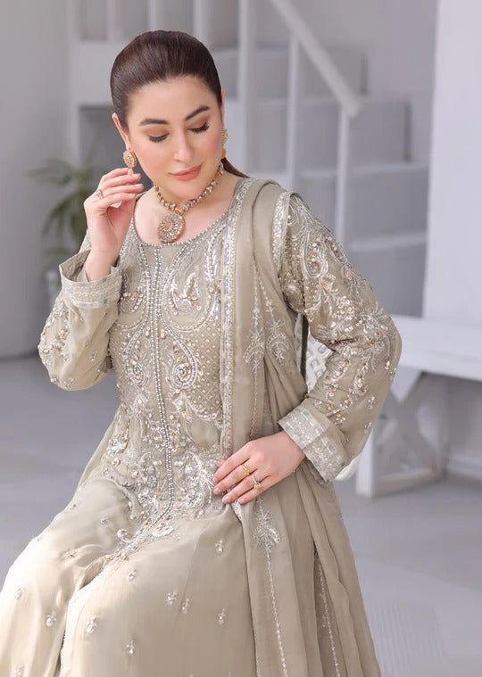 Chiffon Handwork Maxi