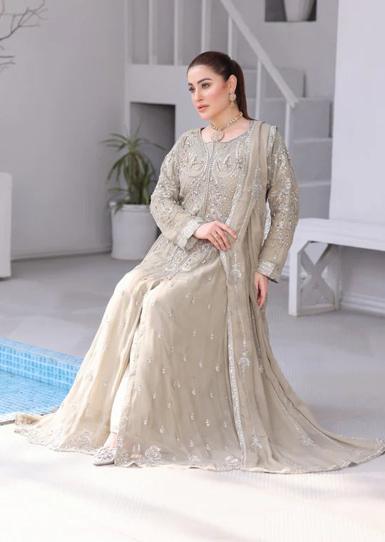 Chiffon Handwork Maxi