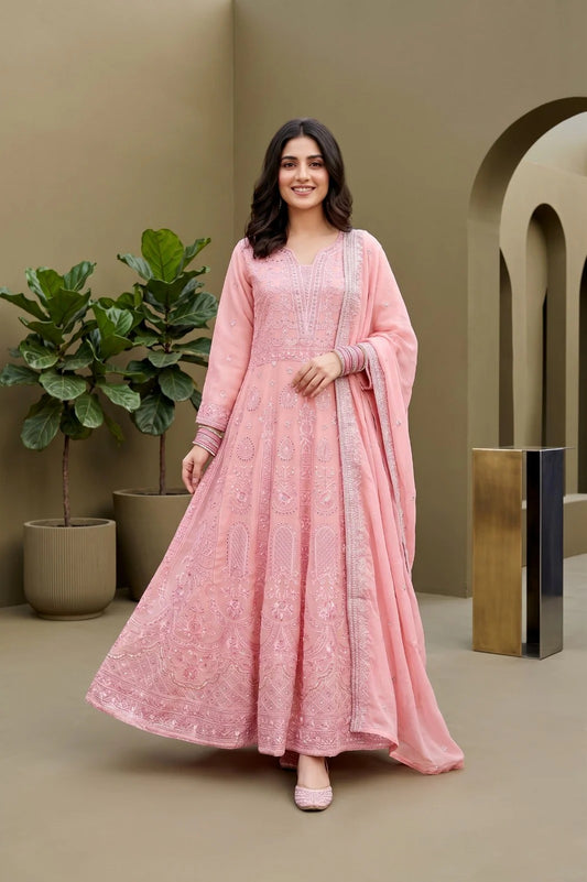 Embroidered Anarkali by Rangz - 2
