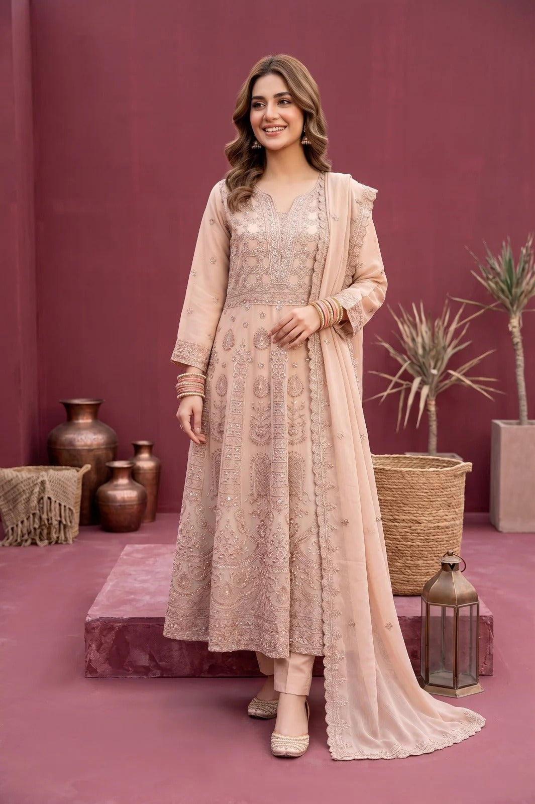 Embroidered Anarkali by Rangz - 2