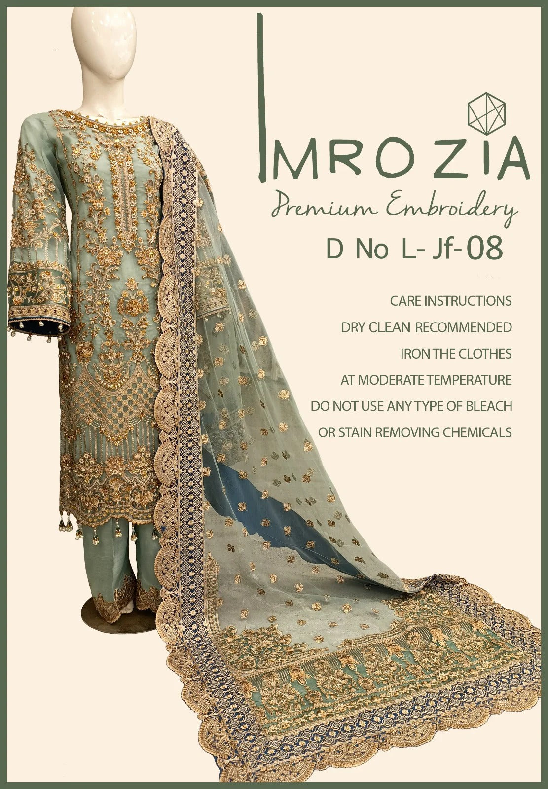 Imrozia Embroidered Net Collection