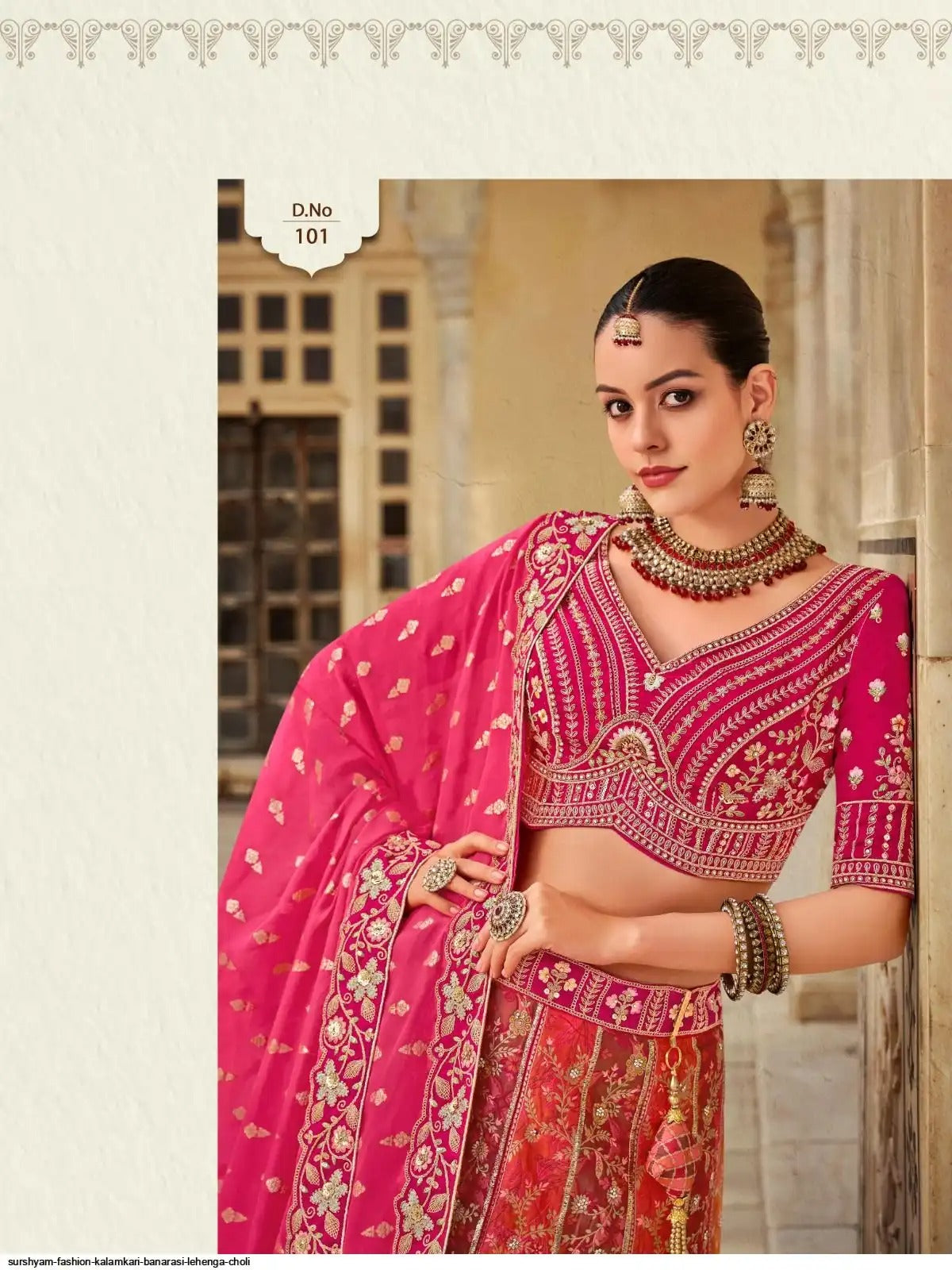 Banarasi Silk Multi Color Lehenga Choli B6