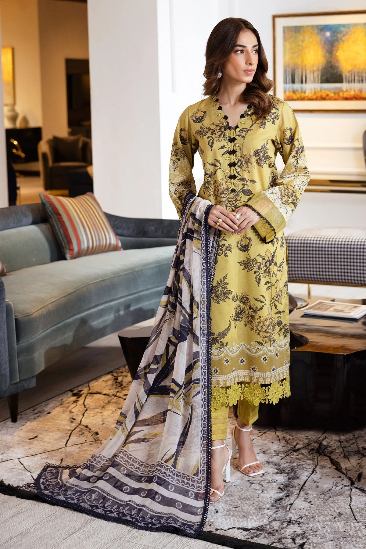 Nureh Signature prints Lawn  - 120