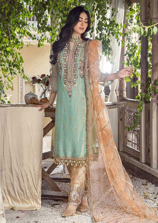 Khuda Baksh Turquoise Suit